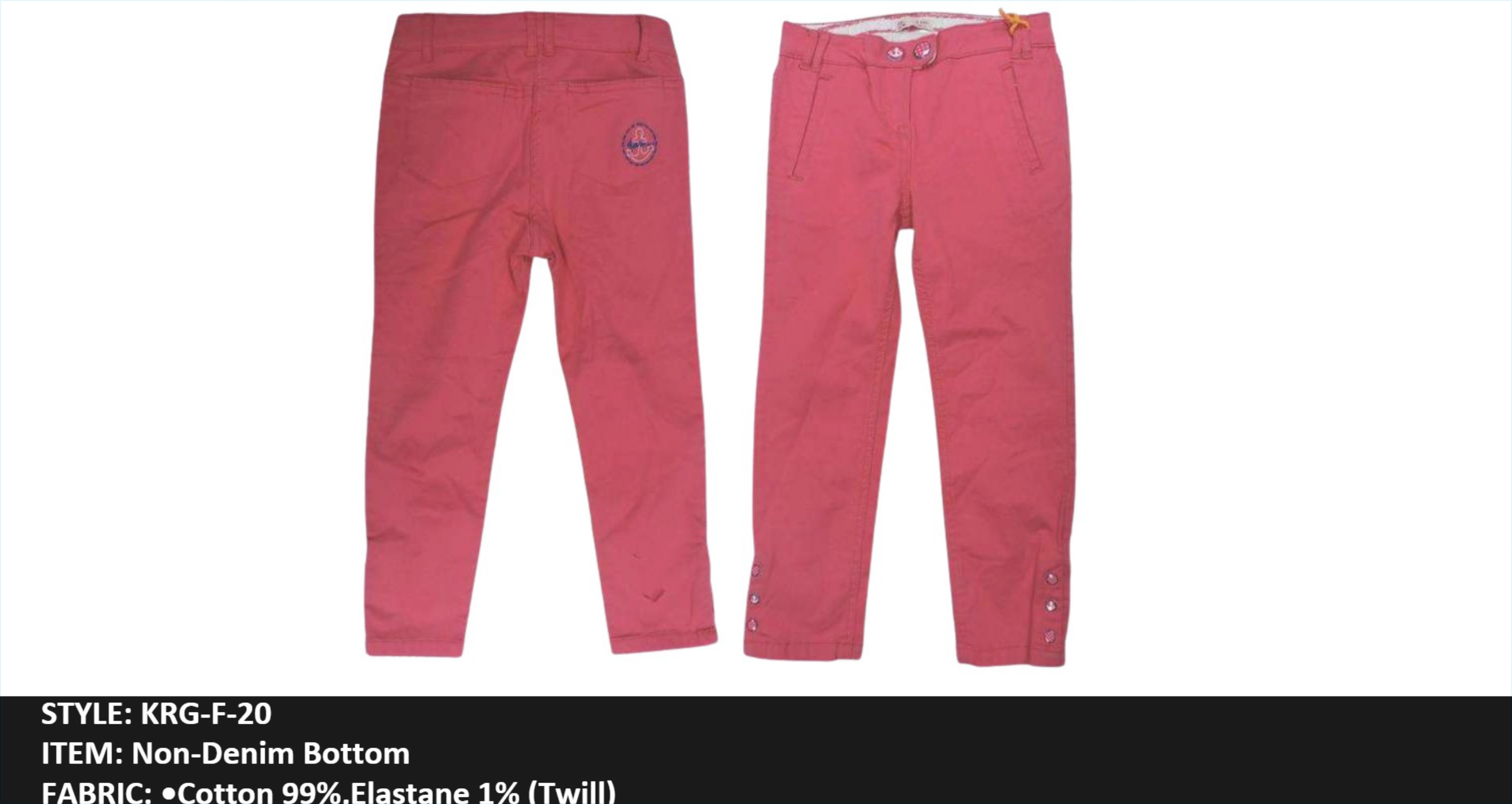 Non-Denim Bottom shorts(KIDS)